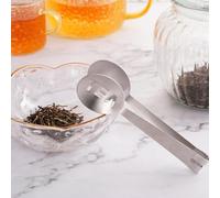 Generic Stainless Steel Tea Bag Squeezer Tongs, Set of 2, Silver, Stick Shape, 12cm/4.7in Long, 3.3cm/1.3in Wide, Dishwasher Safe
