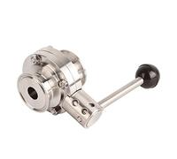 Generic Stainless Steel Valve, Durable Clamp Valve for Pharmaceutical, 304 Stainless Steel, Quick Connecting, Easy Operation (OD 19mm / 0.75in)