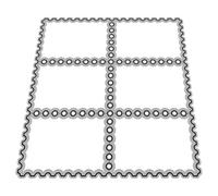 Generic Stamp Cutting Dies Cut Die Stencil Carbon Steel Flower Shape Reusable Not Easy to Deform for Teens Greeting Cards and Stamps Crafts