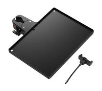 Generic Stand Tray Utility Shelf for 1.5cm-4.5cm Round Tubes Clamp on Mic Rack Sound Card Holder for Stage Performance, with Phone Clip