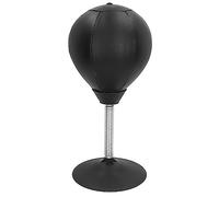 Generic Standing Desk Punch Ball Stress Buster Easy Installation Boxing Toy for Office Study PU Leather Brown