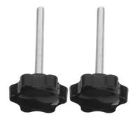 Generic Star Hand Knob M6 Screw with Adhesive Washer for Rollator Walker Replacement Parts Drive Walker Adjustment Knobs for Seniors and Spare Screws