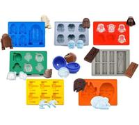 Generic Star Wars Silicone Molds, Set of 8 Flexible Molds for Ice, Chocolate, Soap & More. Multicolor, Star Wars Characters & Objects