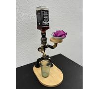 Generic Steampunk Whiskey Dispenser - Industrial Alcohol Dispenser, Gift for Him, Husband, Father’s Day, Vintage Metal Home Decor (Only Item)