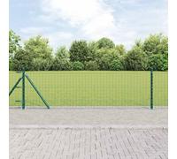Generic Steel Fence Post Outdoor Garden Fence, Green 50cm Height 52-Pack, Heavy Duty for Lawn Patio Property Border,52x Concrete Post