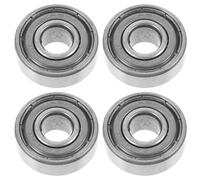 Generic Steel Front Wheel Bearings Quiet Operation and Easy to Replace 4pcs Electric Wheelchair Accessories for Wheelchair Front Small Wheels Replacement Parts for Caregivers and Users