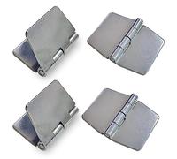 Generic Steel Heavy Duty Weldable Hinges, 4 Pieces, Modern Style, Corrosion Resistant, 2.4 x 2.9 inch