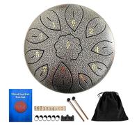 Generic Steel Tongue Drum 6 Inch 11 Notes, G tone Hand Pan Drum with Carry Bag, Music Book, Mallets, Finger Picks, Stickers for Kids Adults Beginner Gift for Families/Friends