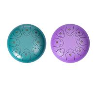 Generic Steel Tongue drum 6 inches 8 tones waterproof handpan for meditation yoga and prenatal education