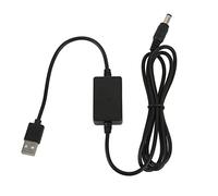 Generic Step Up Voltage Converter Cable USB 5V to DC 8V for Camera Dummy Battery Desk Lamp 1.2m Long with Safe Protection (DC5521)