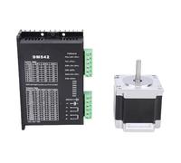 Generic Stepper Motor Driver Kit 126N.cm 2.8A 56mm Motor with DM542 Digital Driver, Low Noise Design for Engraving Machine, Alloy Steel, 1 Kit for CNC Tools