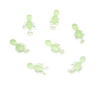 Generic Sticky Bouncy Glow-in-the-Dark Skeleton 10-Piece Pack, Perfect for Class Prizes and Easter Baskets - TPR Stress Relief Toy (Average code)
