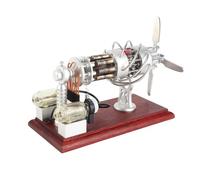 Generic Stirling Engine Model Kit Educational Toy for Science Projects 16 Cylinder Hot Air Generator Suitable for Kids and Classroom 20 X 10 X 15.5cm