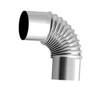Generic Stove Pipe Elbow Liner Smoke Extension Pipe Camping Tent Stove Pipe for Picnic Outdoor Tent Burning, 80mm