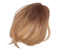 Generic Straight Wig Mixed Color Highlight Bob for Daily Use Fashion Parties Women High Temperature Fiber