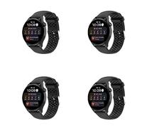 Generic Straps Compatible with Polar Vantage M/Vantage M2/Grit X Pro/Grit X, Adjustable Silicone Sport Bands for Watch, 4Pack-01, Multicolor, 6.5 inch-8.1 inch