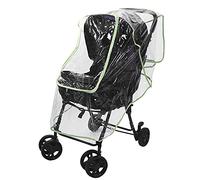Generic Stroller Rain Cover, Universal Travel Weather Clear Breathable Baby Stroller Rain Cover Accessories for for Windproof, (Green Side rain Cover)