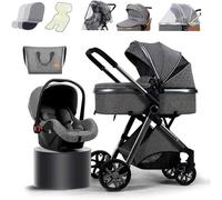 Generic Stroller Toddler Pushchair with Fan, Mommy Bag, Rain Cover - Lightweight Design - Ultimate Convenience for Parents - Includes Footmuff, Blanket, and More