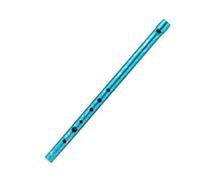 Generic Student Wind Flute Tin Whistle Fipple Flute Pennywhistle With Metal Body And Smooth suitable for beginners community workshops music camps daily exercises travel use, Polka Dot Blue