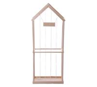 Generic Stuffed Animal Organizer Wooden Vertical Storage Rack Plush Toy Holder for Kids Bedroom Playroom Pine Wood 59x22.8x12.6in