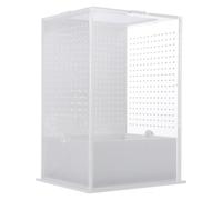 Generic Sturdy Acrylic Stick Insect Tank Breeding Box with Practical White Enclosure for Insects and Small Reptiles, for Breeding and Observation