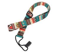 Generic Sturdy Adjustable Ukulele Strap with Leather Ends and Cotton Webbing for Soprano, Concert, and Tenor Ukuleles for Live Playing Sessions for Adults and