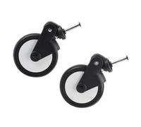 Generic Sturdy Baby Stroller Rubber Wheels with 360 Degree Rotation, Includes Tools, Suitable for Yoya Vovo Wheel Carriage, Easy to Operate (A Pair of Front Wheels)