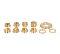 Generic Sturdy Brass Template Router Guides Kit Accurate Routing for Home Improvement Projects Router Guide Kit for Hobbyists