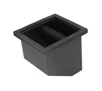 Generic Sturdy Coffee Knock Box with Bottomless Design for Easy Grounds Disposal, Stainless Steel