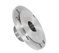 Generic Sturdy Lathe Flange Plate with 6 Mounting Holes, High Hardness Chuck Connection Flange for K11-125 K12-125 K72- (20mm)