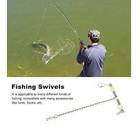 Generic Sturdy Stainless Steel Fishing Tackle, T-Shape Swivels Snaps, for Many Different Kinds of Fishing