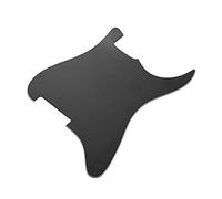 Generic Stylish 3 Ply Guitar Pickguard for ST Electric Guitars DIY Custom Guard Plate Black PVC White, for Players