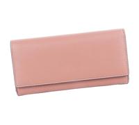 Generic Stylish Women Wallet Large Capacity PU Leather Lady Purse for Cards Coins, Suitable for Various Scenarios (Dusty Pink)