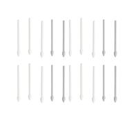 Generic Stylus Tips Pen Nibs, Replacement Stylus Pen Nibs Wearproof Durable Easy Installation with Card Removal Needle for Smartphone (White Gray)