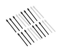 Generic Stylus Tips Pen Nibs, Replacement Stylus Pen Nibs Wearproof Durable Easy Installation with Card Removal Needle for Smartphone (Black and Grey)