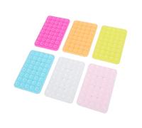 Generic Suction Cup Phone Mount, Sticky Phone Grip 6 PCS Fluorescent Color Double Sided Strong Anti Slip Universal With 40 Independent Suction Cups Silicone Grip for Selfies