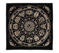Generic Suede Fabric Tarot Tablecloth for Divination Cards with Delicate Pattern and Comfortable Texture, for Astrology and Tarot Cards Game Accessories