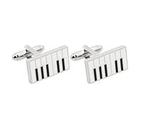 Generic Suit Cufflinks Piano Modeling Shirt Cufflinks Elegant European Style Stainless Steel Business Accessories for Men Formal Occasion Stylish Design