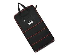 Generic Suitcases with Wheels, Carry On Luggage with 6 Silent Universal Wheels Oxford Cloth for Moving, International Travel, Business Trip, Immigration, Student Back to (Black)