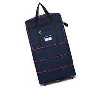 Generic Suitcases with Wheels, Carry On Luggage with 6 Silent Universal Wheels Oxford Cloth for Moving, International Travel, Business Trip, Immigration, Student Back to (Blue)