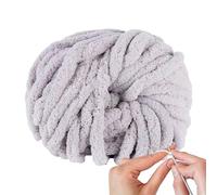 Generic Super Chunky Chenille Soft Wool Yarn for Knitting, Crochet, Handmade Crafts, Multi-Colored, 27m x 2cm