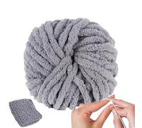 Generic Super Chunky Chenille Soft Wool Yarn for Knitting & Crochet, Multi-Colored, 27m, 2cm Thick, 25mm Crochet Hook, 20mm Knitting Needle