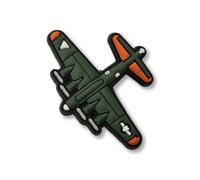 Generic SUPER CUTE World War Fighter Jet Plane Army Air Force Military Croc Charm - Navy