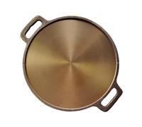 Generic Super Smooth Pre-Seasoned Cast Iron Dosa Tawa 12 inch (30cm) with 2 Side Sturdy Cast Iron Handles, Brown, LPG & Induction Friendly, EQSZ-KS-FEB-2220140222344
