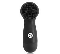 Generic Super Soft Silicone Face Massage Brush Travel Friendly Design with Vibration Technology for Deep Cleansing IPx5 (Black)