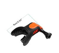 Generic Surf Dive Photography Accessories Surfing Bite Mount Mouthpiece with Floating Sponge Neck Lanyard for Hero 9 8 7 6 5 4 3+ 3 2 1 OSMO Action YI Sports Camera (Black)