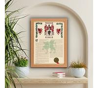 Generic Surname History Scroll - Hand-Finished A3 Coat of Arms & Family Crest Print
