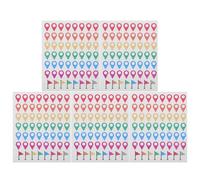 Generic Survey Map Stickers 280Pcs Easy Application Self-Adhesive Location Dots for Hiking Trails Classroom Geography and Travel Planning
