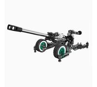 Generic SW-071 Howitzer Metal Model Kits, Anti-Aircraft Artillery Vehicle 3D Metal Puzzle for Adults, Military Steampunk Mechanical Model, Decor & Gift for Teens Adults - 370PCS