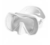 Generic Swimming Goggles Snorkel Facepiece Diving Panoramic Lens Silicone Skirt Lens Comfortable Seal Breathable Fit suitable for coral watching resort pools coastal sightseeing , White